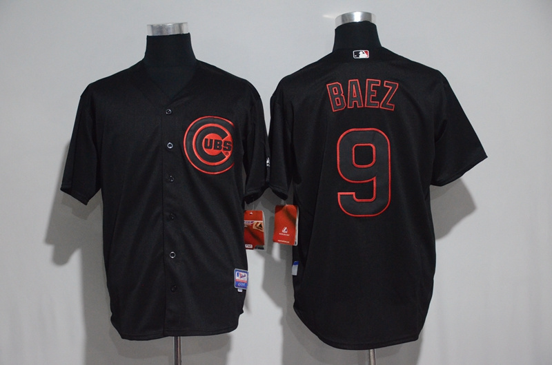 2017 MLB Chicago Cubs #9 Baez black jerseys->->MLB Jersey